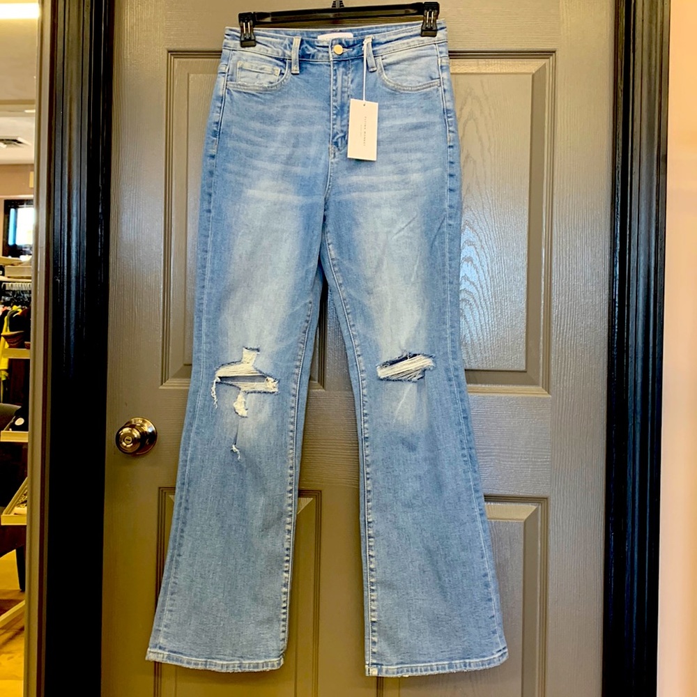 Flying Monkey Jeans Nine to Ten high rise Vintage Flare NWT - Picture 2 of 5